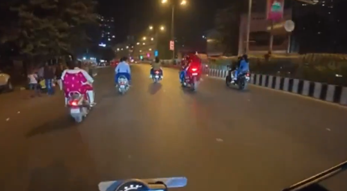 Helmet camera viral video: High-speed bike crash triggers domino effect, ends in disaster! Watch  